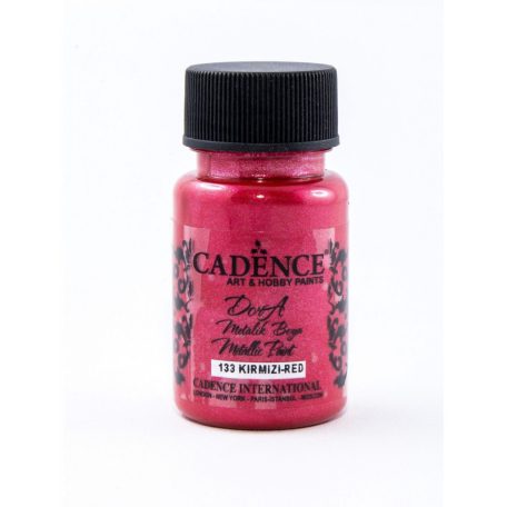 Cadence Dora Perla metálfesték - Red  - 50 ml - 133