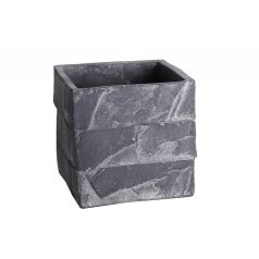 Beton kaspó négyszög szürke Miro - 12x12x12 cm