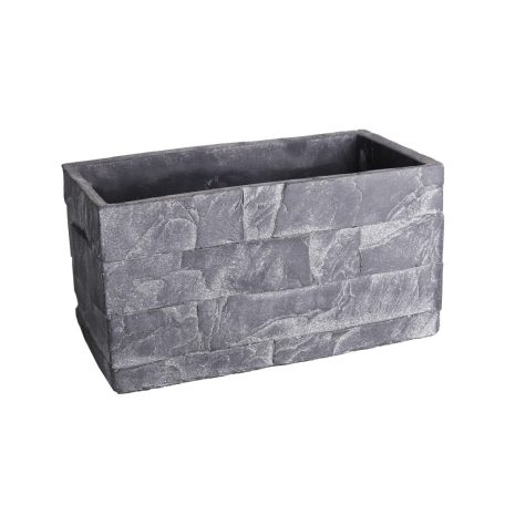 Beton kaspó szürke Miro - 26x14 cm