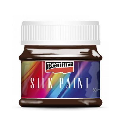 Pentart selyemfesték - Sötétbarna  - 50 ml 