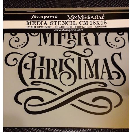 Stamperia stencil - 18x18 cm - Merry Christmas 