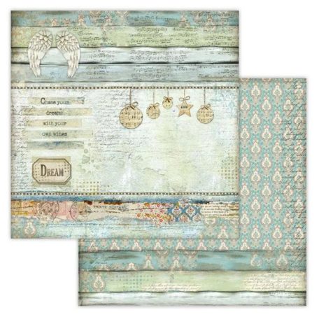 Stamperia scrapbook papír - Angyalok - 2 oldalas - 31,5 x 30,5 cm - SBB-651