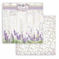   Stamperia scrapbook papír - Provence levendula - 2 oldalas - 31,5 x 30,5 cm - SBB-850