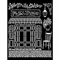   Stamperia stencil - 20x25 cm - Desire Place Tango  - KSTD-123