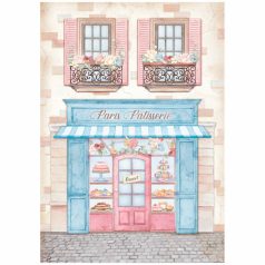   Stamperia riszpapír - A4 - 21x29,7cm - Oh lá lá patisserie - DFSA-4761