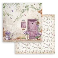   Stamperia scrapbook papír - 2 oldalas - Lavender door - SBB-1007