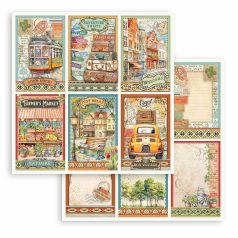   Scrapbbok papír - Art of Travelling 6 cards - 31,5x30,5 cm - SBB-1041