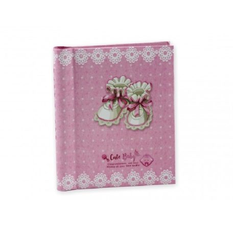 Fényképalbum öntapadós Cute Baby - Rózsaszín - 15 db - 18,5x14,5cm-es lappal