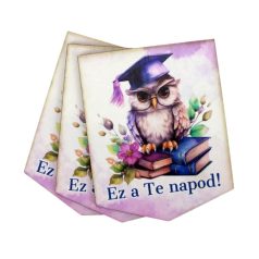   Nyomtatott dekorkarton - Ez a te napod! ballagás bookmark tábla - 3 db/csomag