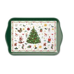   Ambiente karácsonyi tálca - Christmas Evergreen white - 13x21cm