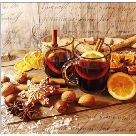 Ambiente papírszalvéta - Glühwein - 33x33 cm - 20 db/csomag