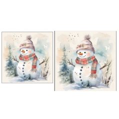   Ambiente papírszalvéta - Snowman in nature - 25x25 cm, 33x33 cm - 20 db/csomag