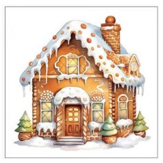   Ambiente papírszalvéta - Gingerbread house - 33x33 cm - 20 db/csomag