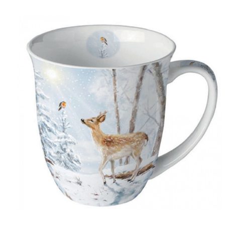 Ambiente karácsonyi porcelánbögre - Meeting in winterworld - 400 ml