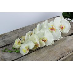 Fehér mű orchidea szárral - 80 cm