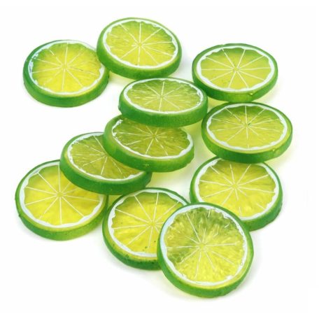 Mű lime szelet - 5 cm - 11 db /csomag