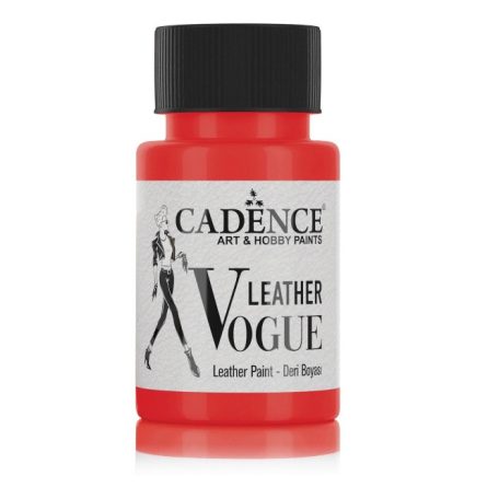 Cadence Leather Vogue bőrfesték matt - Piros - 50 ml 