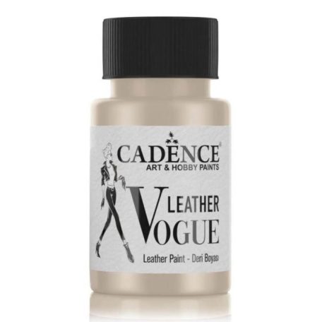 Cadence Leather Vogue bőrfesték metál - Platina - 50 ml