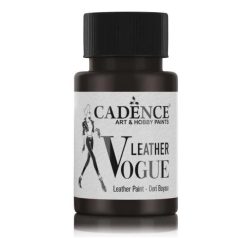 Cadence Leather Vogue bőrfesték metál - Fekete - 50 ml