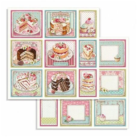 Stamperia scrapbook papír - Sütik - 2 oldalas - 31,5 x 30,5 cm - SBB-735