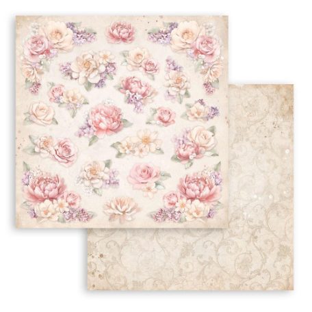 Stamperia scrapbook papír - Romance Forever - 2 oldalas - 31,5X30,5 cm - SBB-975