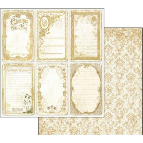 Stamperia scrapbook papír - 2 oldalas - 31,5 x 30,5 cm - SBB-472