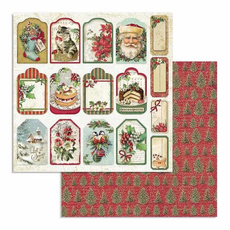 Scrapbbok papír - Christmas 1. - 31,5 x 30,5 cm - SBB-706